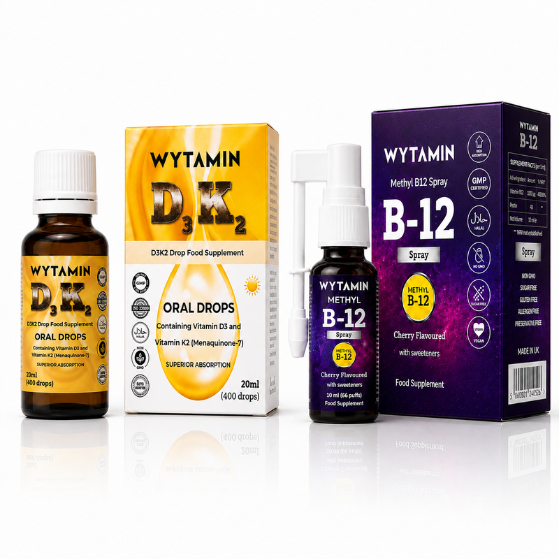 D3K2 + B12 Daily Wellness Bundle
